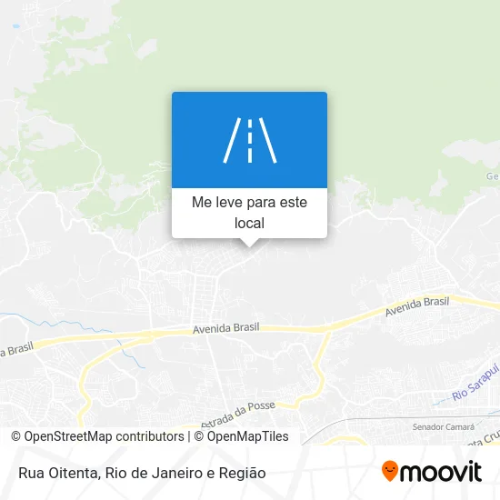 Rua Oitenta mapa