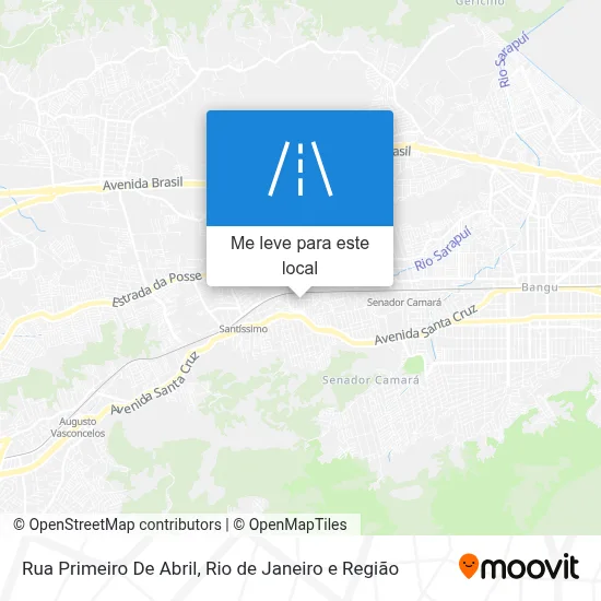 Rua Primeiro De Abril mapa