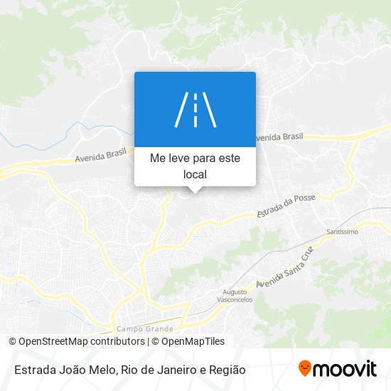 Estrada João Melo mapa