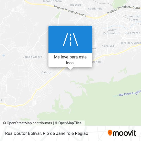 Rua Doutor Bolivar mapa