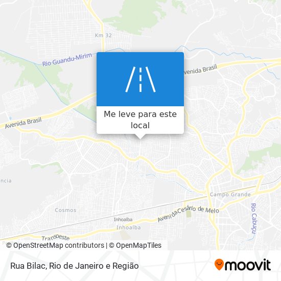 Rua Bilac mapa