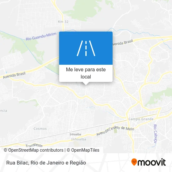 Rua Bilac mapa