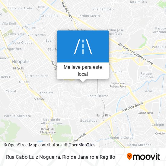 Rua Cabo Luiz Nogueira mapa