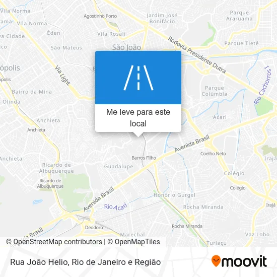 Rua Joāo Helio mapa