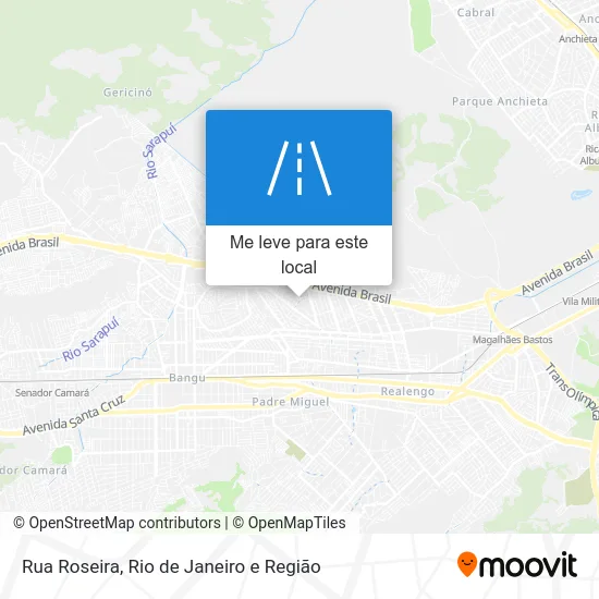 Rua Roseira mapa