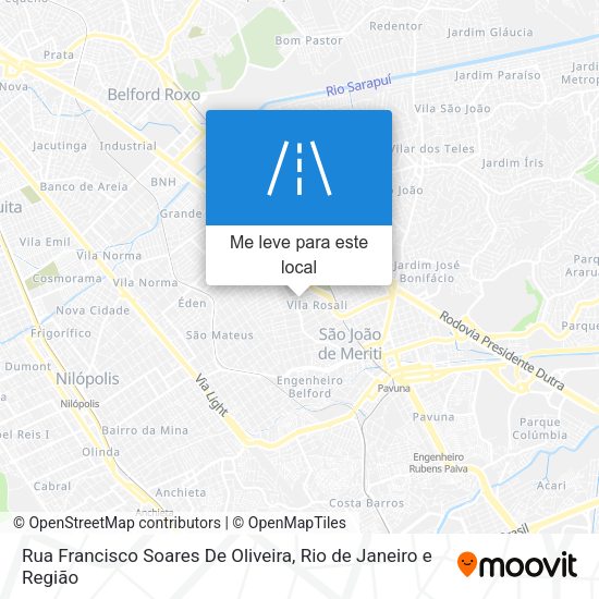 Rua Francisco Soares De Oliveira mapa