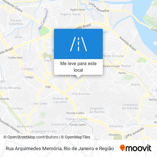 Rua Arquimedes Memória mapa