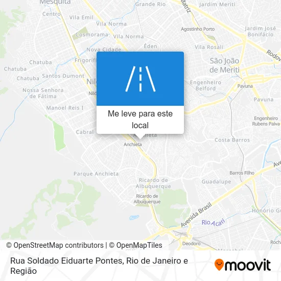 Rua Soldado Eiduarte Pontes mapa
