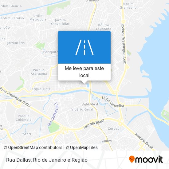 Rua Dallas mapa