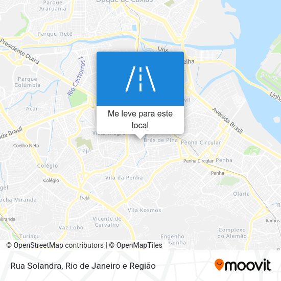 Rua Solandra mapa