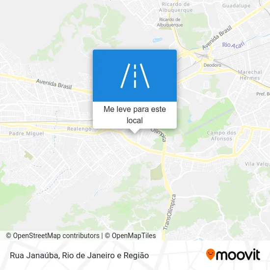 Rua Janaúba mapa
