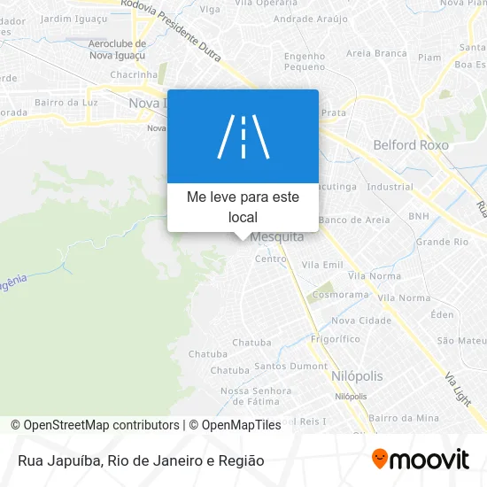 Rua Japuíba mapa