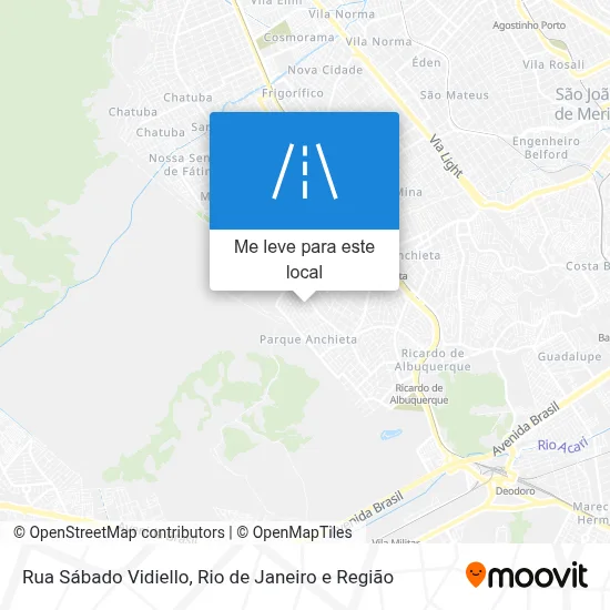 Rua Sábado Vidiello mapa