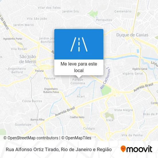 Rua Alfonso Ortiz Tirado mapa