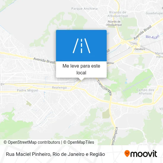 Rua Maciel Pinheiro mapa
