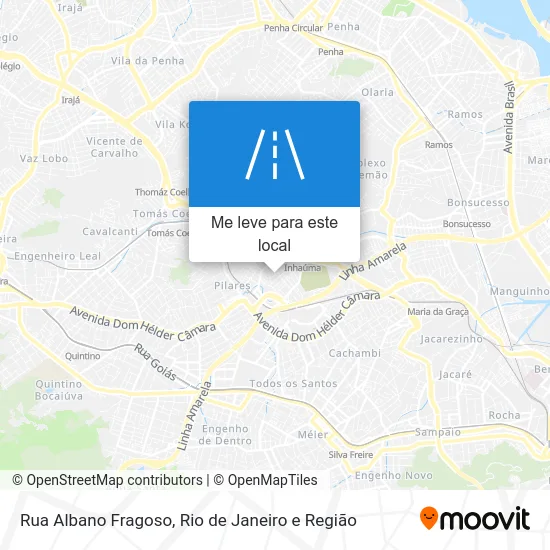 Rua Albano Fragoso mapa