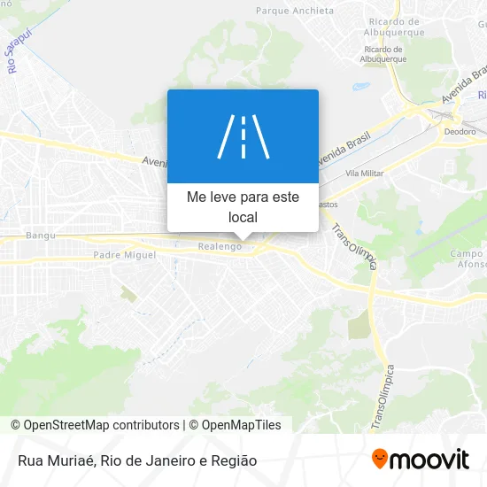 Rua Muriaé mapa