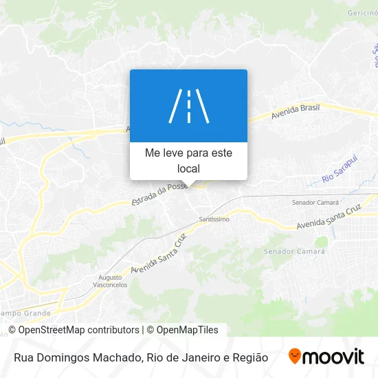 Rua Domingos Machado mapa