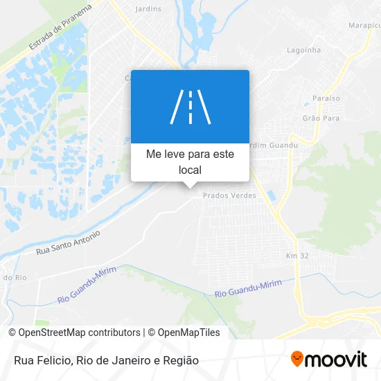 Rua Felicio mapa
