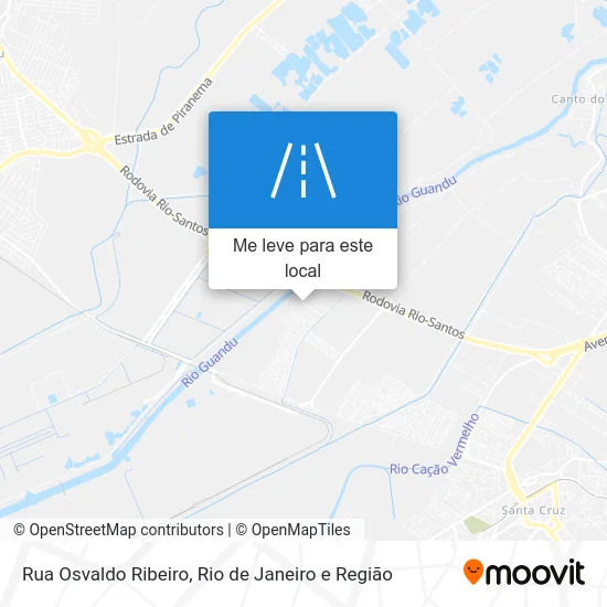 Rua Osvaldo Ribeiro mapa