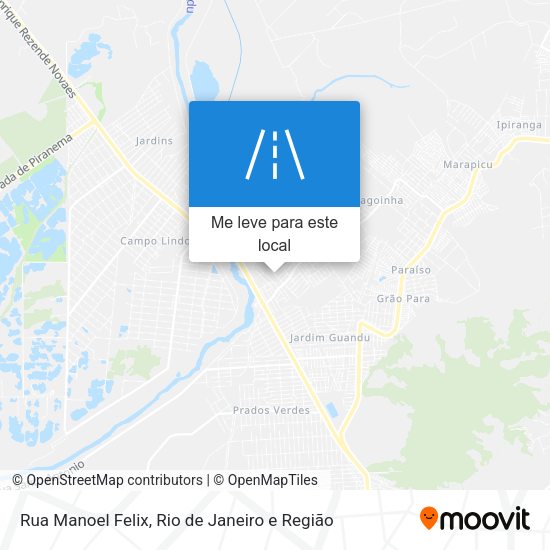 Rua Manoel Felix mapa