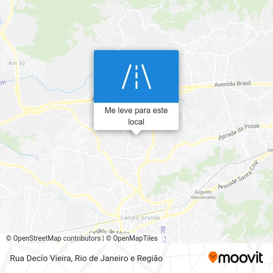 Rua Decio Vieira mapa