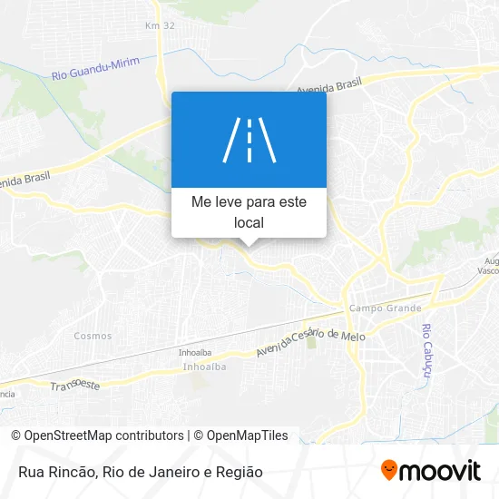 Rua Rincão mapa