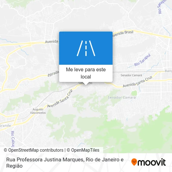 Rua Professora Justina Marques mapa