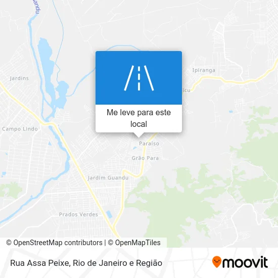 Rua Assa Peixe mapa