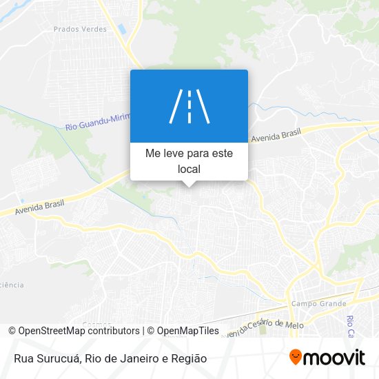 Rua Surucuá mapa