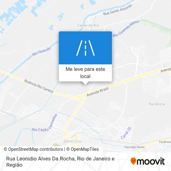 Rua Leonidio Alves Da Rocha mapa