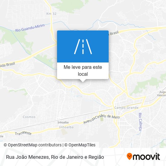 Rua João Menezes mapa