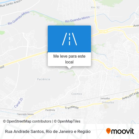 Rua Andrade Santos mapa