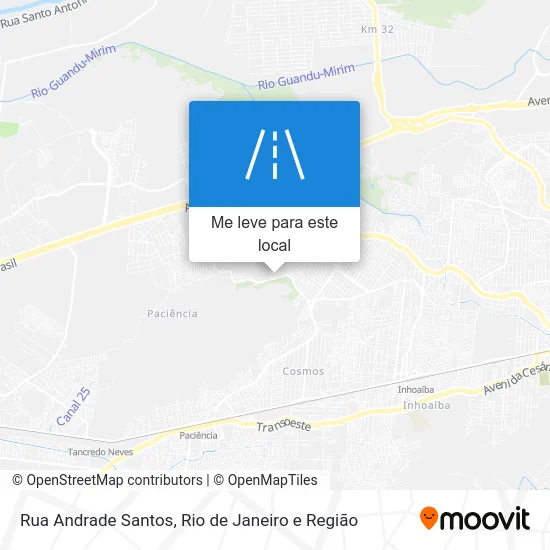 Rua Andrade Santos mapa