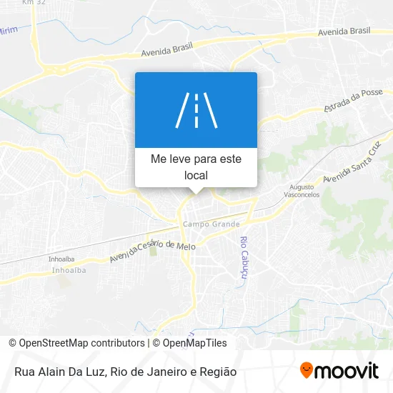 Rua Alain Da Luz mapa