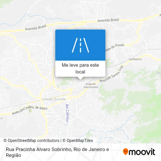 Rua Pracinha Alvaro Sobrinho mapa