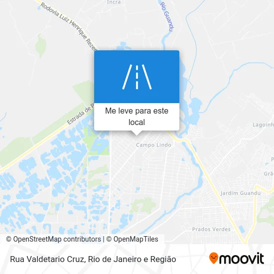 Rua Valdetario Cruz mapa