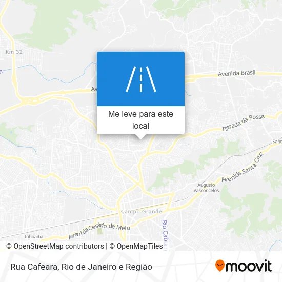 Rua Cafeara mapa