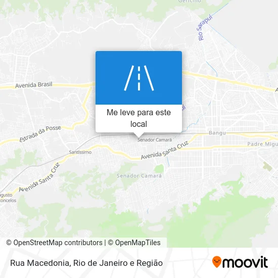 Rua Macedonia mapa