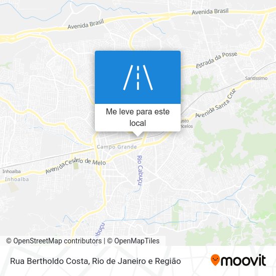 Rua Bertholdo Costa mapa