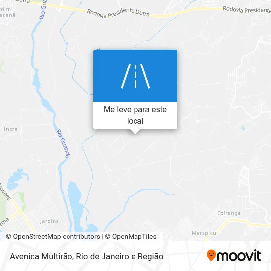 Avenida Multirão mapa