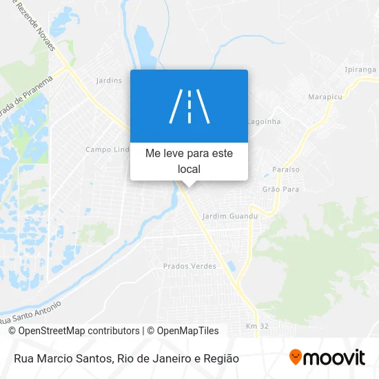 Rua Marcio Santos mapa
