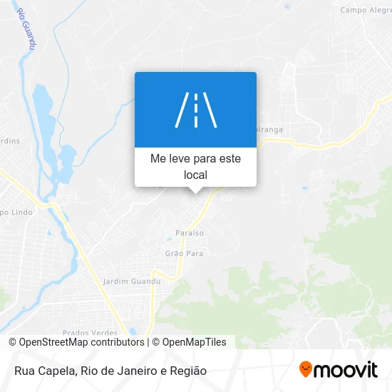 Rua Capela mapa