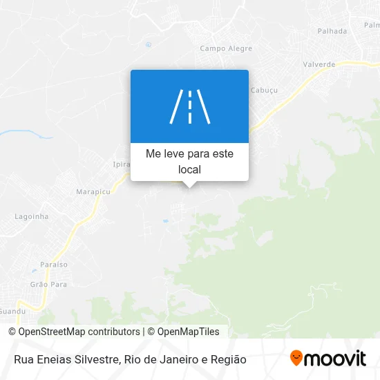 Rua Eneias Silvestre mapa