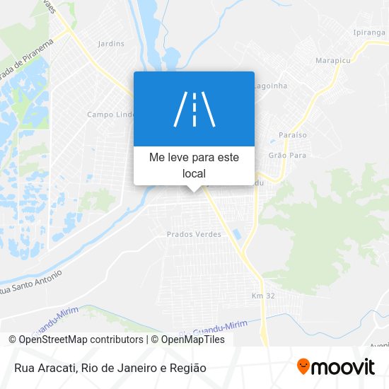 Rua Aracati mapa