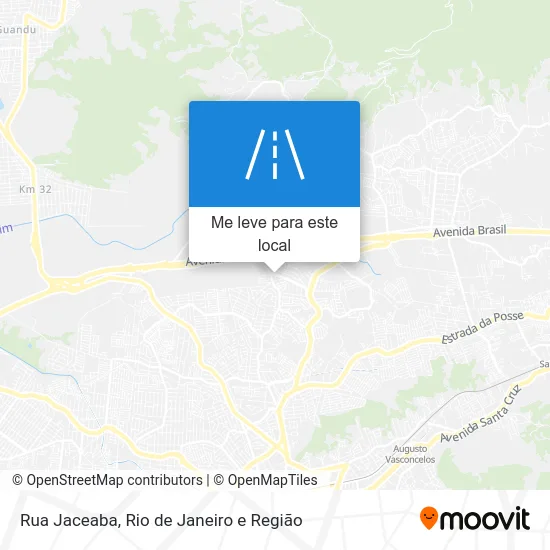 Rua Jaceaba mapa