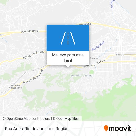 Rua Áries mapa