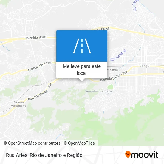 Rua Áries mapa