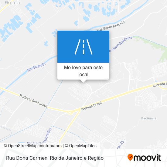 Rua Dona Carmen mapa