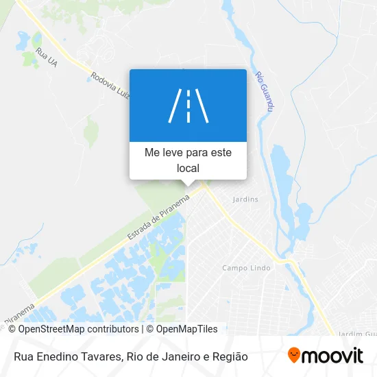 Rua Enedino Tavares mapa